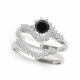 Black Diamond Anniversary Designer Ring By Pass Ring Band 14K Gold