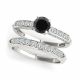 0.75 Carat Black Diamond Beautiful Lovely Classy Solitaire Ring Band 14K Gold