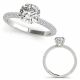 G-H Diamond Designer Pave Engagement Ladies Ring 14K Gold