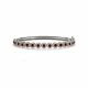 Red Diamond Rope Halo 7 Inch  Bracelet 14K Gold