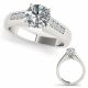 G-H Diamond Beautiful Design Cathedral Engagement Ring 14K Gold