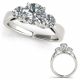 G-H Diamond Precious Engagement Anniversary Ring 14K Gold