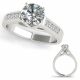 G-H Diamond Precious Solitaire Engagement Promise Ring 14K Gold