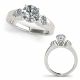 G-H Diamond Precious Engagement Anniversary Ring 14K Gold